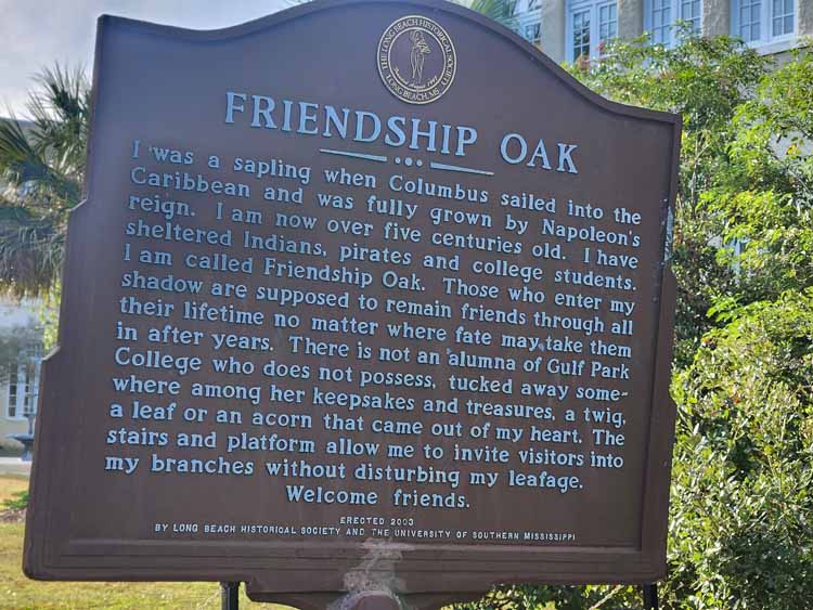 friendship tree sign